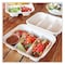 World Centric Fiber Hinged Containers, 8.8 x 8.2 x 2.9, Natural, Paper, 300PK TO-SC-T3-LFS - alternate 3